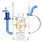 CannaDrop-AFG Water Pipes Blue Drinkable Beer Mug Recycler Water Pipe