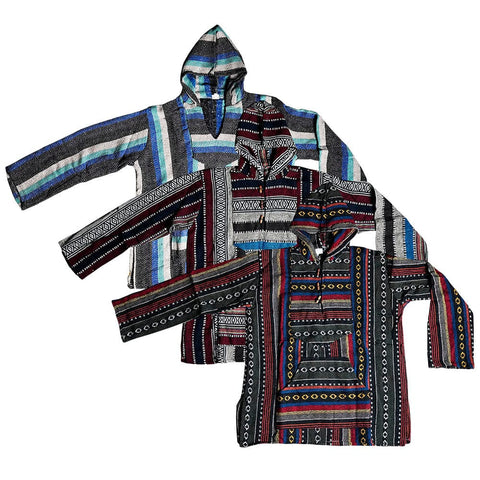 CannaDrop-AFG Apparel Extra Large Hippie Cotton Baja Hoodie - Colors Vary