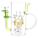 CannaDrop-AFG Water Pipes Lime Drinkable Beer Mug Recycler Water Pipe