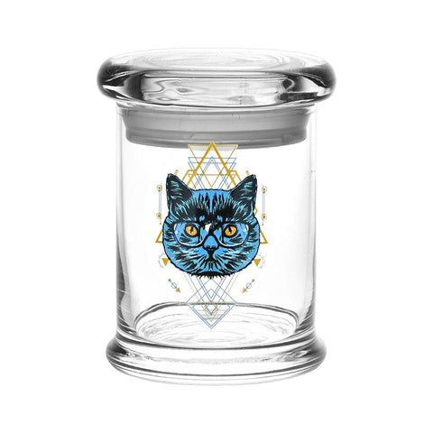CannaDrop-AFG Acc Medium | 1/3 Ounce Pulsar 420 Jars Pop Top - Sacred Cat