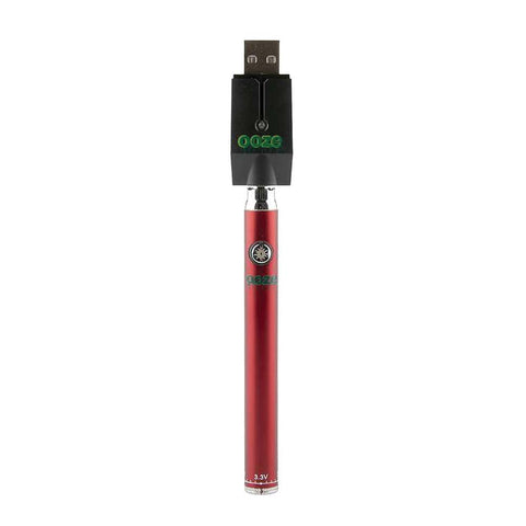 CannaDrop-AFG 510 Batteries Ooze Slim Red Ooze Slim Twist Vape Battery with Charger