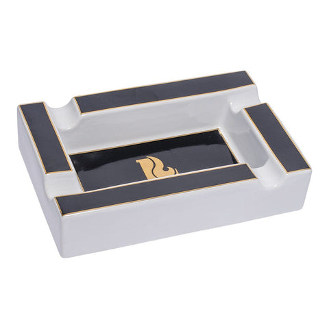 CannaDrop-AFG Ashtrays White Lucienne Framed Rectangle Ceramic Cigar Ashtray: Elegance in Design